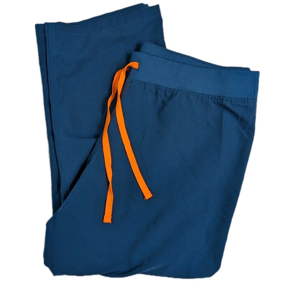 FIGS Women's Livingston Scrub Pants Blue Size XXL Petite T21003NP Nurse EMS